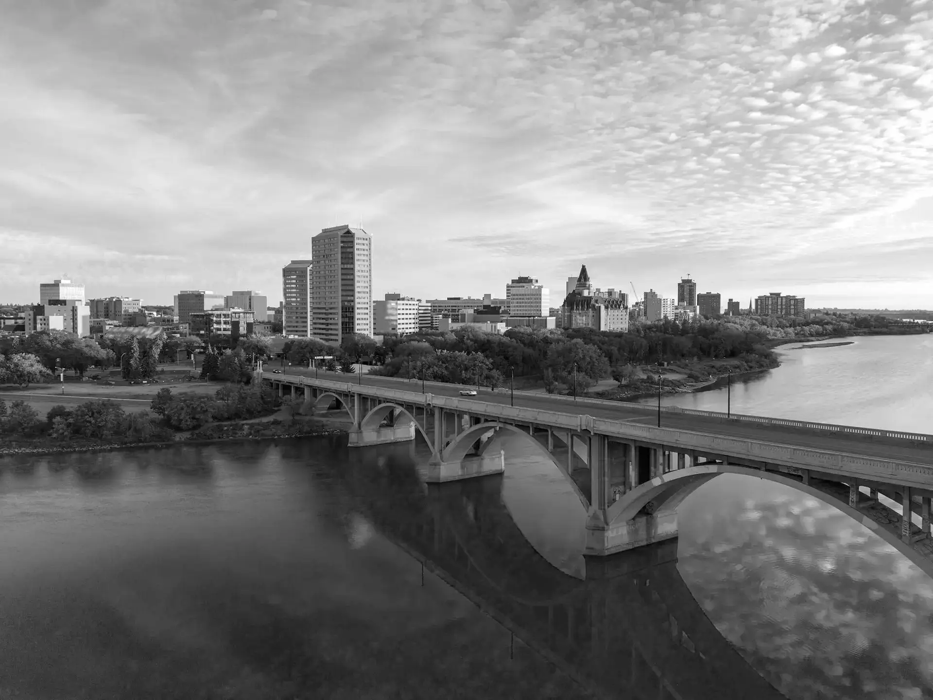A wide view of Saskatoon, Saskatchewan